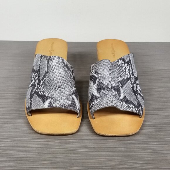 Treasure & Bond Valerie Wedge Slide Sandal, Python Print, Womens Size 8.5 M - Picture 2 of 13